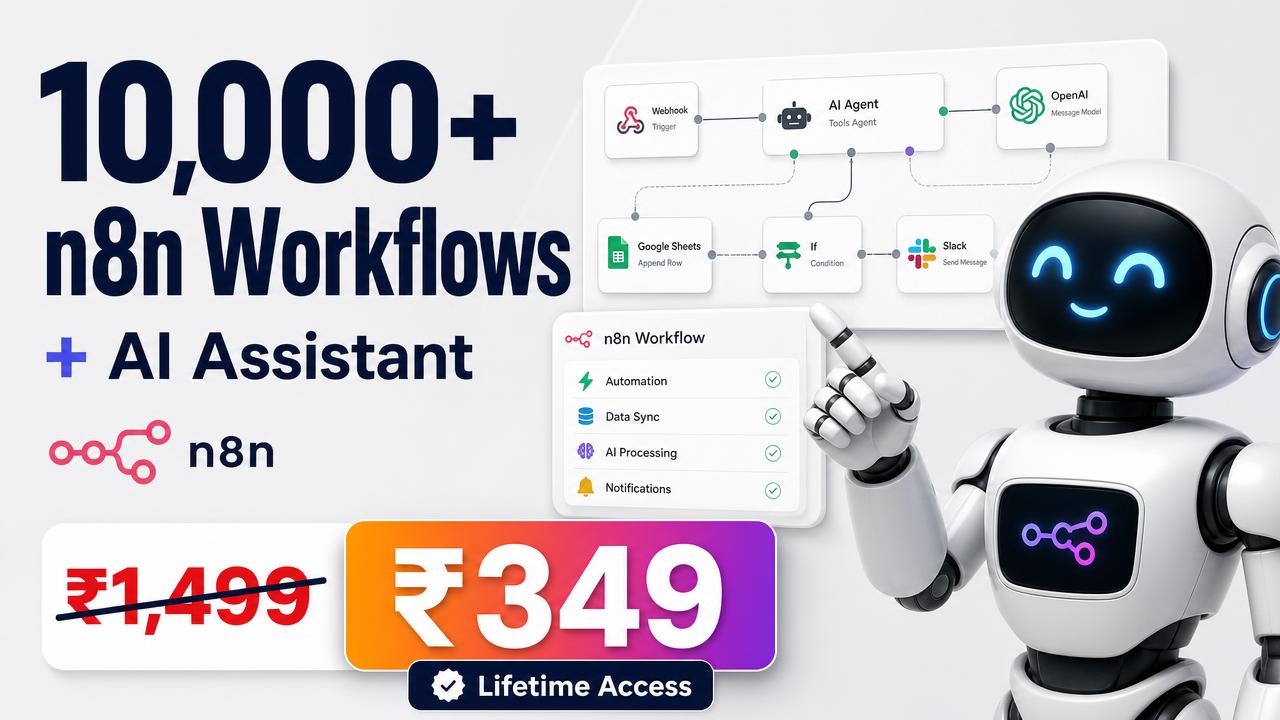 Demo of the Skill2Sell Mega n8n AI Workflow Library with built-in AI Assistant